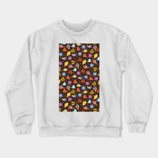 Cute Beautiful Colorful Birds Pattern Artwork Crewneck Sweatshirt